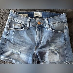 Casual Light Blue Jean Shorts for Women